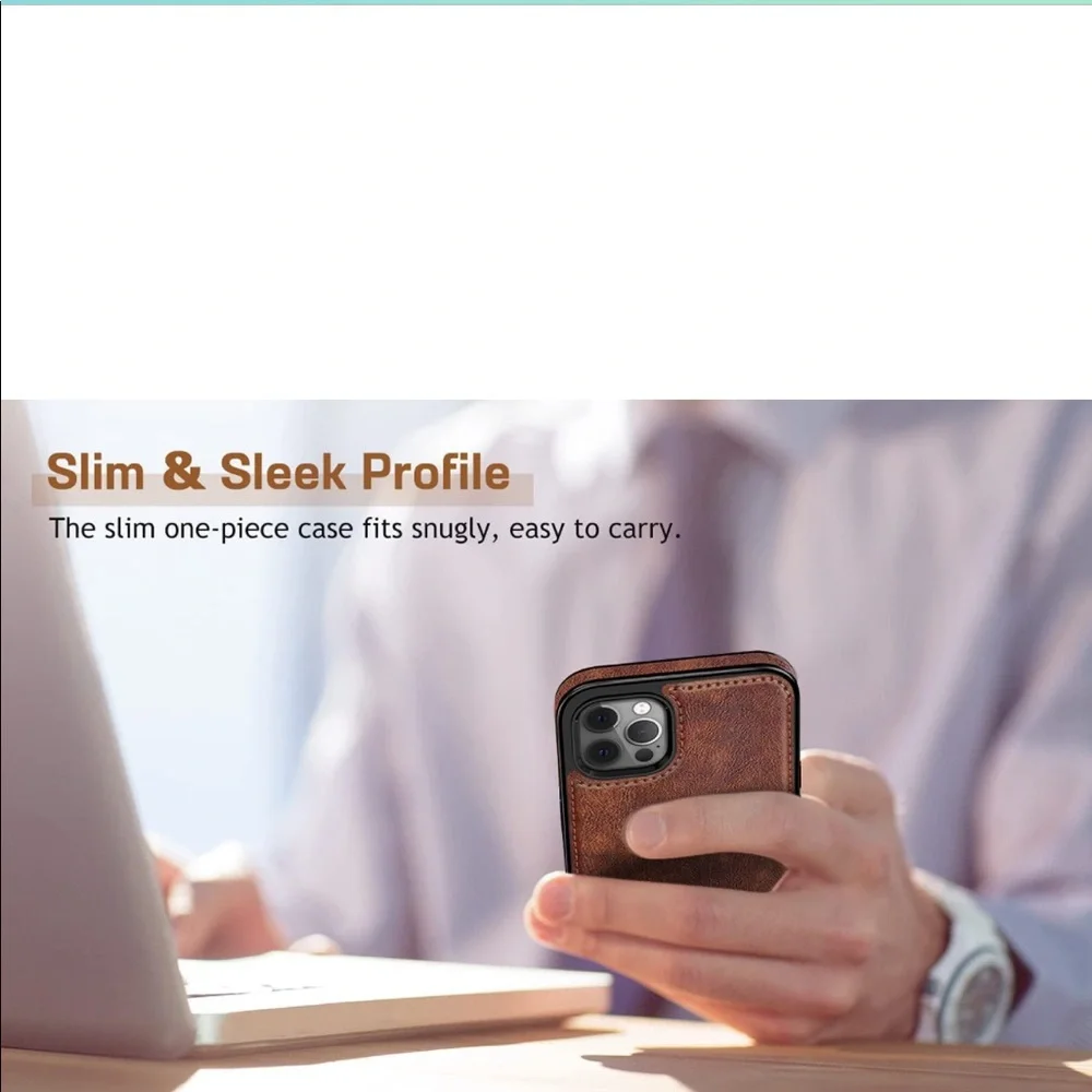 BRAND NEW SLIM LEATHER IPHONE 13 PRO CASE